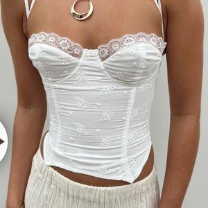 Princess Polly Luvan Lace Corset top size 4